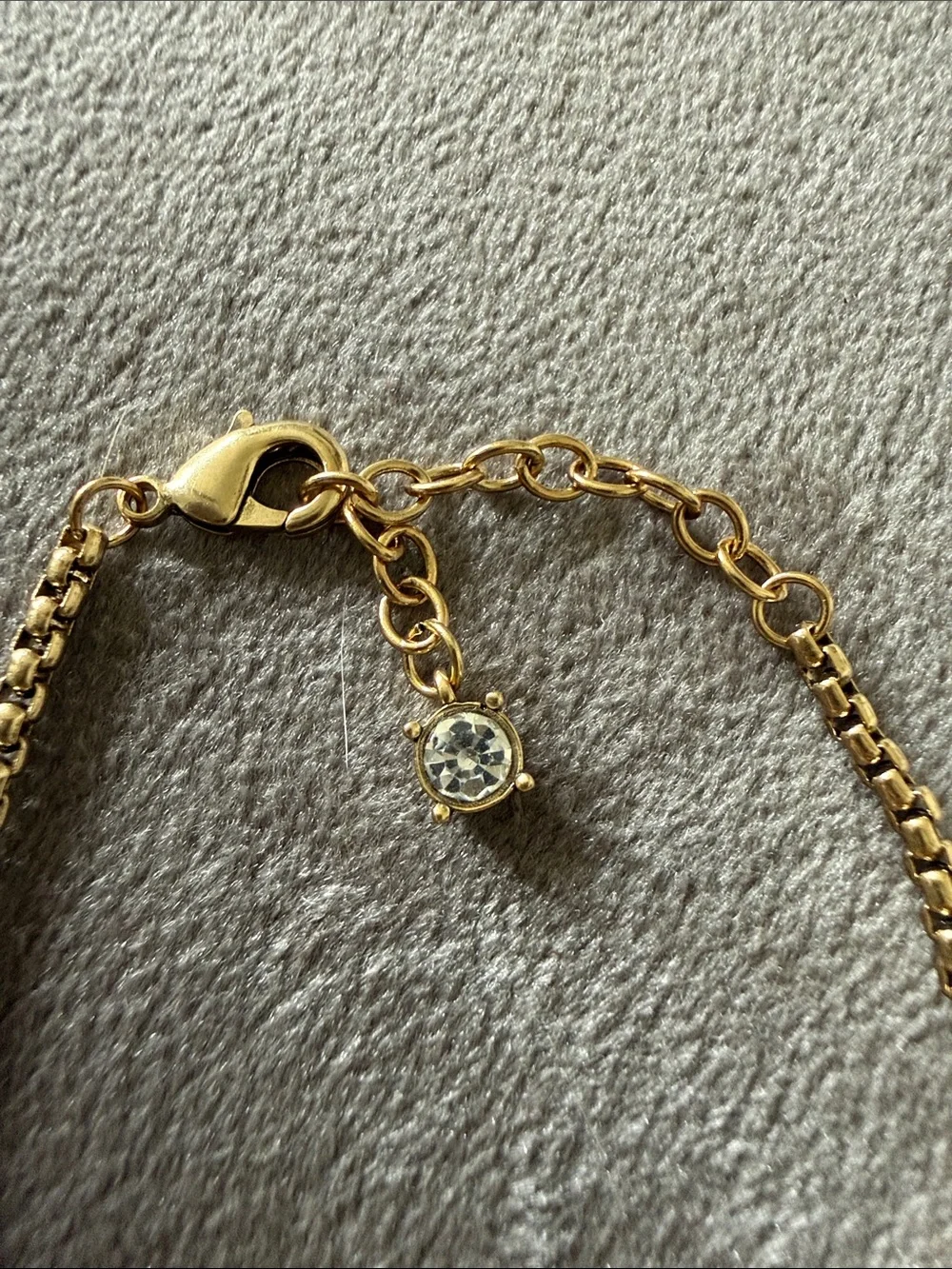 Gucci Gold Tone GG Rhinestone Crystal Link Bracelet